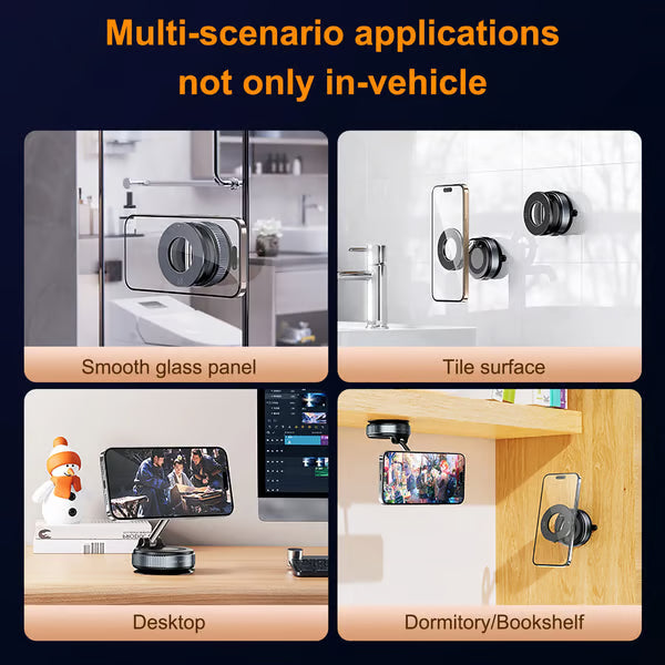 Vacuum Magnetic Phone Holder Mobile Stand