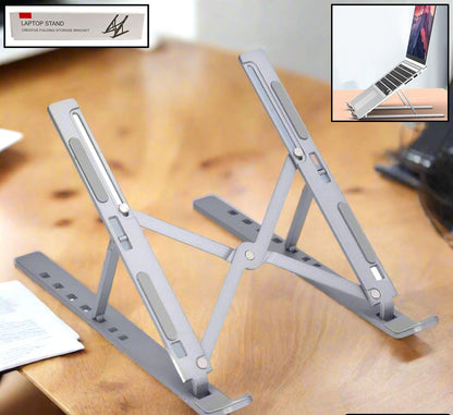 Metal Portable Laptop Stand With 7 Adjustable Angles (1 Pc)