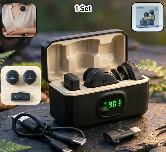 Premium Wireless Lavalier Microphone Set (1 Set)